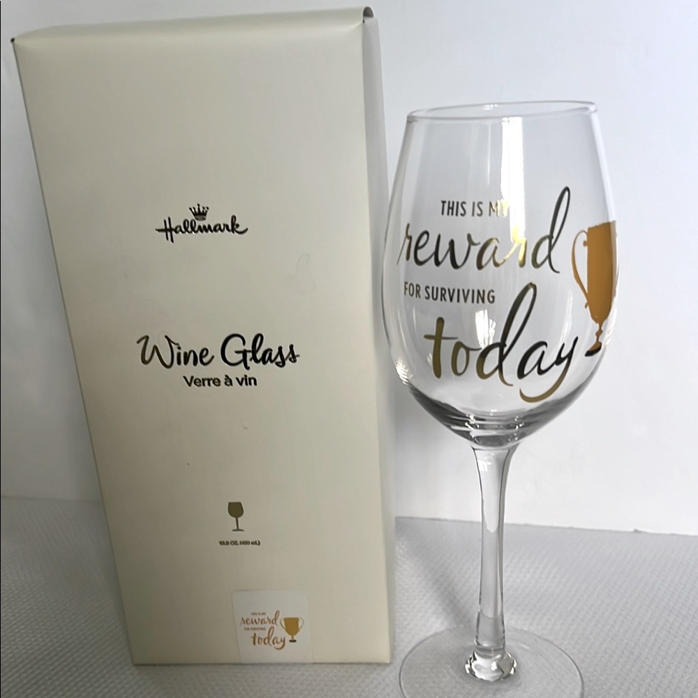 Hallmark wine glass.
